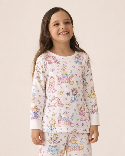 Princess Night Colour-In Long Sleeve Pyjama Set