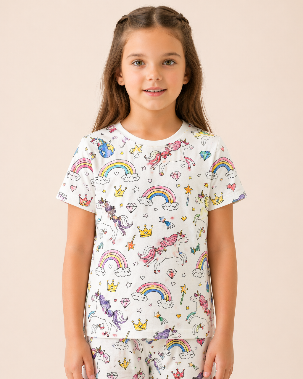Unicorn Magic Colour-In Short Sleeve Pyjama Set