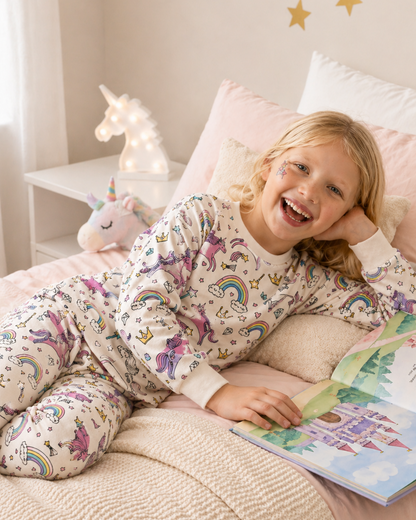 Unicorn Magic Colour-In Long Sleeve Pyjama Set