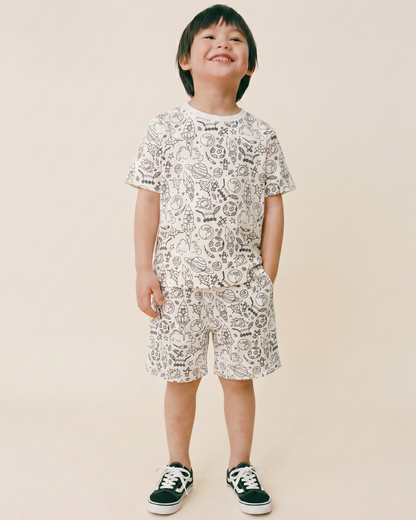 Little Galaxy Colour-In Short Sleeve Pyjama Set