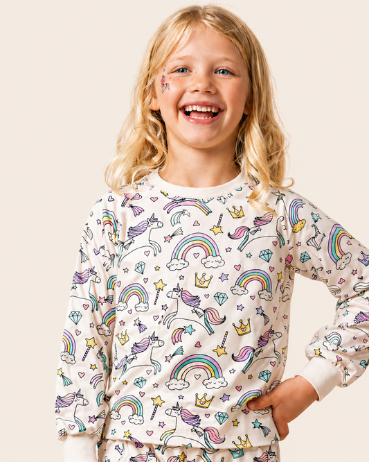 Unicorn Magic Colour-In Long Sleeve Pyjama Set